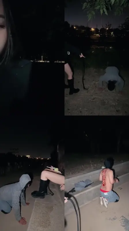 缈缈渺渺-狗奴户外鞭打遛狗脏鞋底_脏长靴S户外遛狗滴蜡