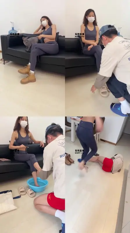 Da猫-上门按摩师马丁靴白袜女神虐伺候沐足