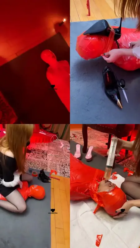 魔鬼天使-木乃伊高跟踩踏强制圣水滴蜡