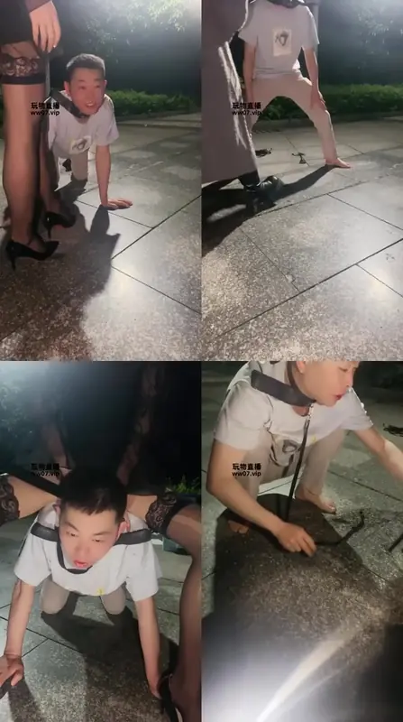 软软小祖宗-圣水全体重践踏吃口水_3S_带素人闺蜜体验户外遛狗