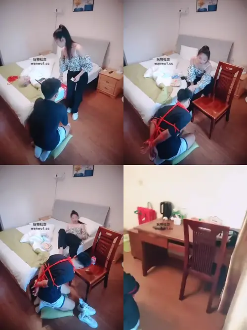 懿馨S-五花大绑清理脏鞋舔裸足闻白袜_感受手脚被禁锢只有嘴没有手的狗生