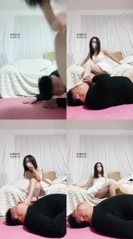 甜音俱乐部-清纯校花小白裙玩狗