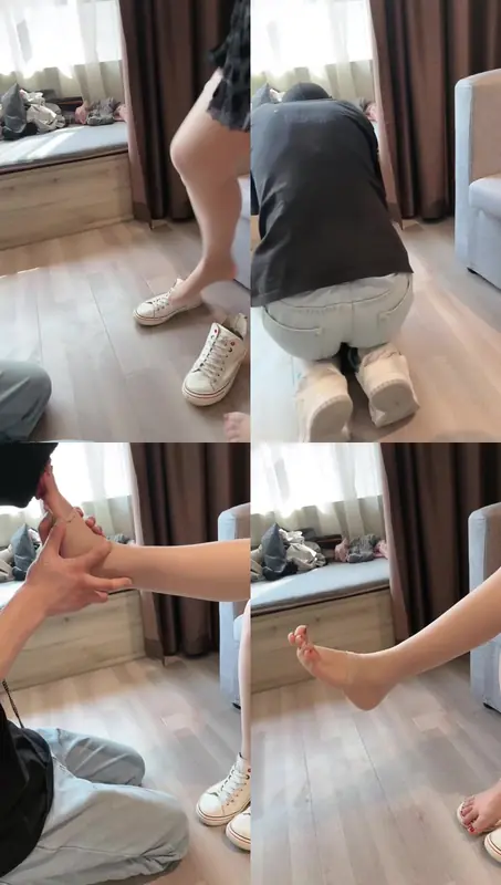 赵奶奶-绿帽奴伺候约会回家的女友【下】