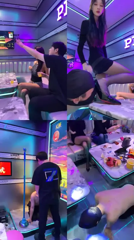 艾琳175-极品4s圈内聚会调绿帽狗KTV豪华包厢S带男闺蜜玩绿帽