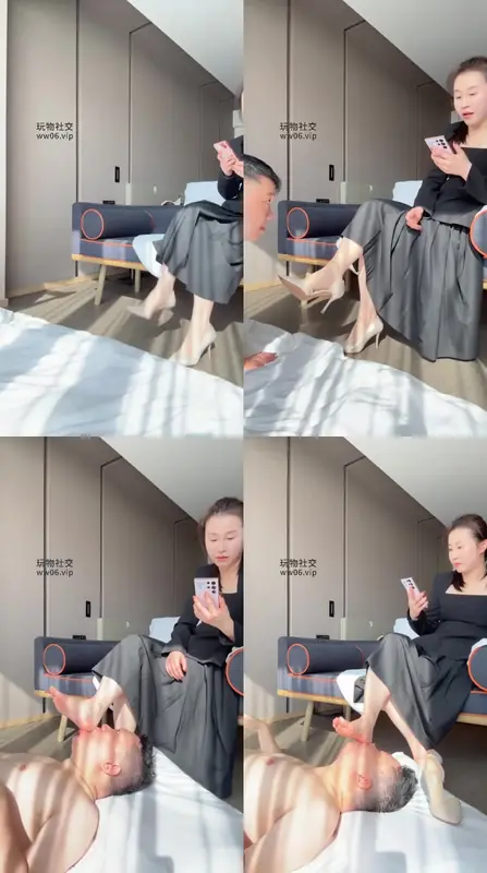 金融女主-脚奴第一次上岗