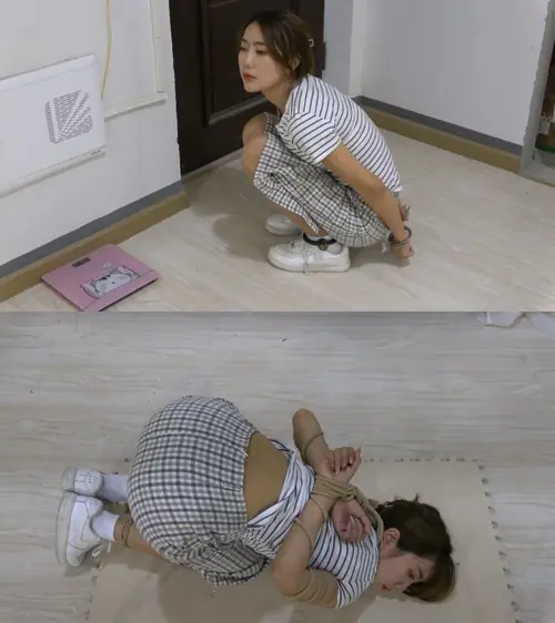 美束映画-定拍小丁反扭，抓捕，扎带押解，反铐，五花大绑，驷马挣扎