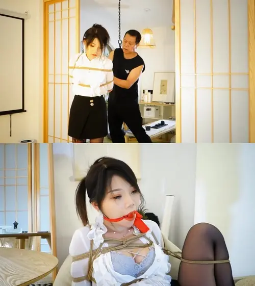 锐度主张-嫣儿黑丝OL口球单腿缚