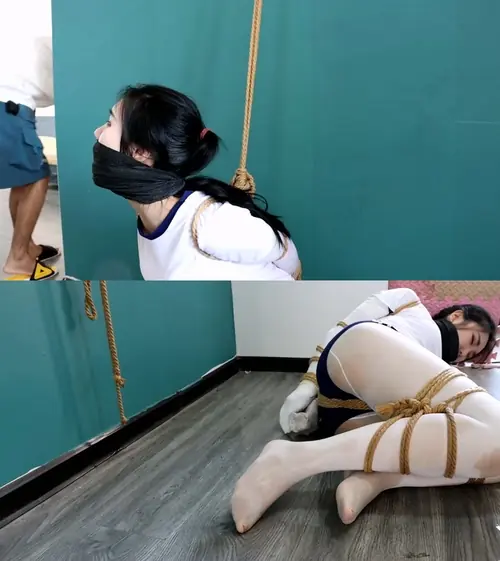 得意客-king定拍日式白丝体操服美女的囚禁游戏（03）踮脚股身吊缚 强迫像小狗一样拴住玩逃脱游戏