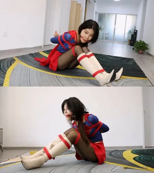 得意客-定拍米娅女超人捆绑挣扎