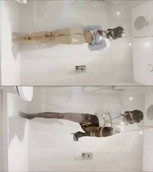 柯柯原创-吊缚特辑，强制踮脚罚站！并腿+单脚两种吊绑、JK、水手服、OL、迷你上衣、肉丝+黑丝吊绑