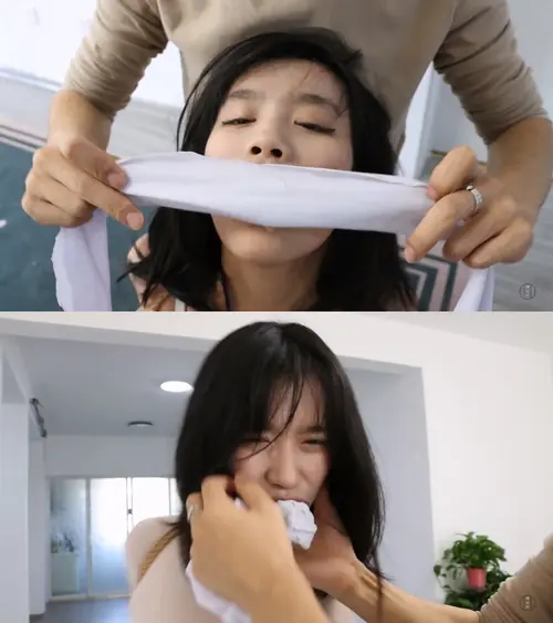 得意客-定制新模小艾的严厉堵嘴 讲述堵嘴感受