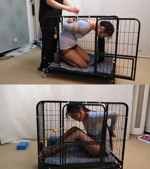 随心原创-齐玉 丰满异常的少妇蜷缩笼中