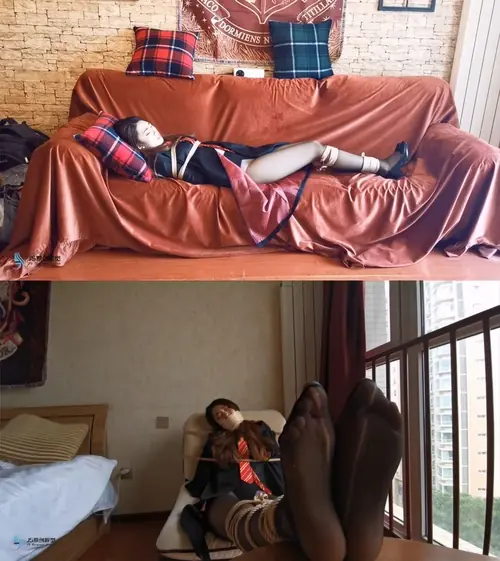 JS原创-魔法囚徒（1-2完整版）学姐欺负学弟被报复 被魔法绳子层层束缚~瑾萱