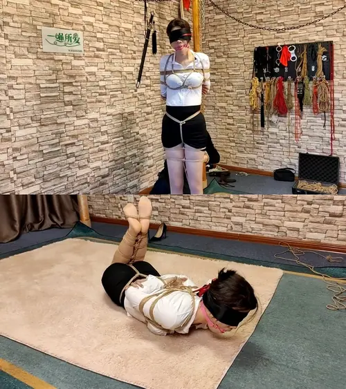 一绳所爱-白领优优全身捆绑挣扎