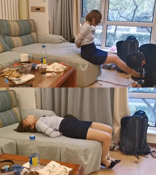 JS原创-琳洛空姐装五花大绑