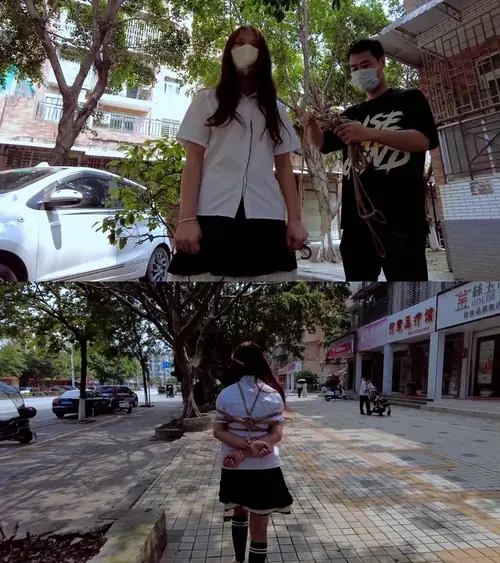 晓鹿绳艺-外出遛妹妹