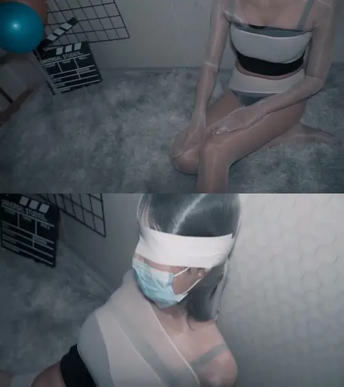 维黎美束-纵享丝滑，170长腿学姐油亮3条丝袜全包，丝袜套头！紧紧包裹！