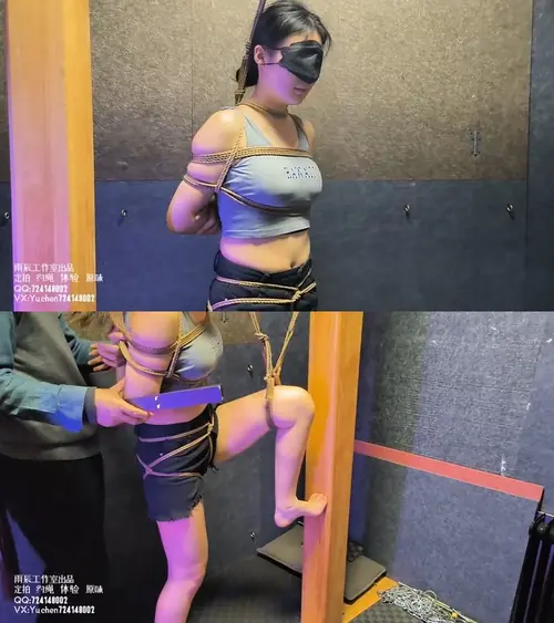 雨辰原创-冰儿JK黑丝走绳记 SP TK K9