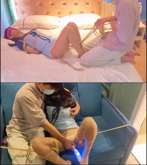 皆非原创-邻居妹妹2妹妹的18岁第二次正式开篇。小玩具tk，丝袜胶带封嘴，口球堵嘴