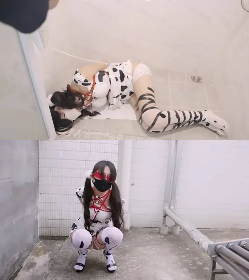 绿帽学院-小奶牛 灌肠清洗 产奶了 膝盖跪立 包脸呼吸