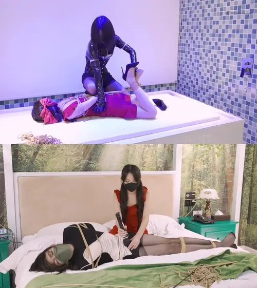 绿帽学院-伪娘女王双人 TK 驷马鞭打TK