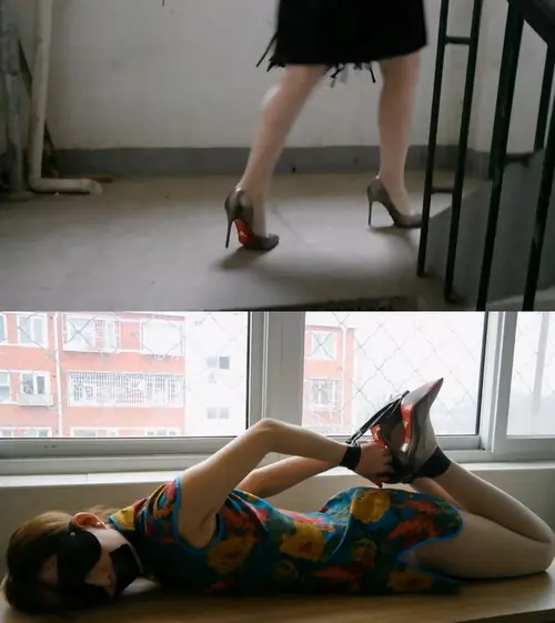 黑幕原创-新模特女神演绎《高傲的一闪而现》