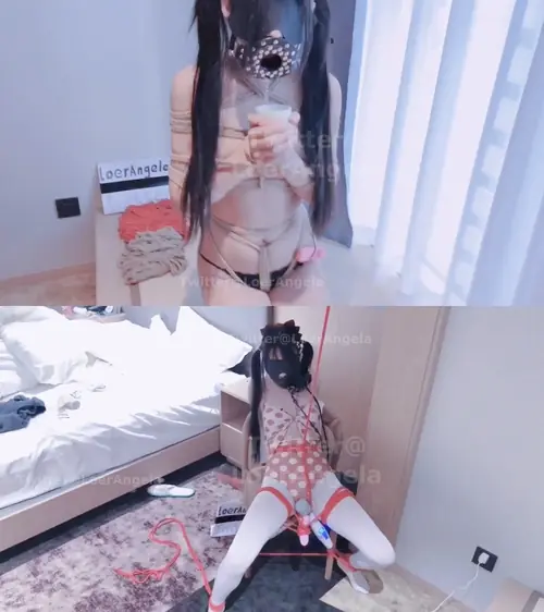 窒物者-还原漫画角色 新系列【强制开口式玩具】口塞+口球+胶带封嘴，泳装+白袜，电击+玩具+跳单+木奉轮番上阵