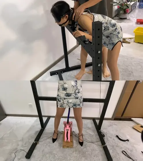 涵涵-金属拘束架固定 趴式固定+站立式PAO JI 上下运动GC