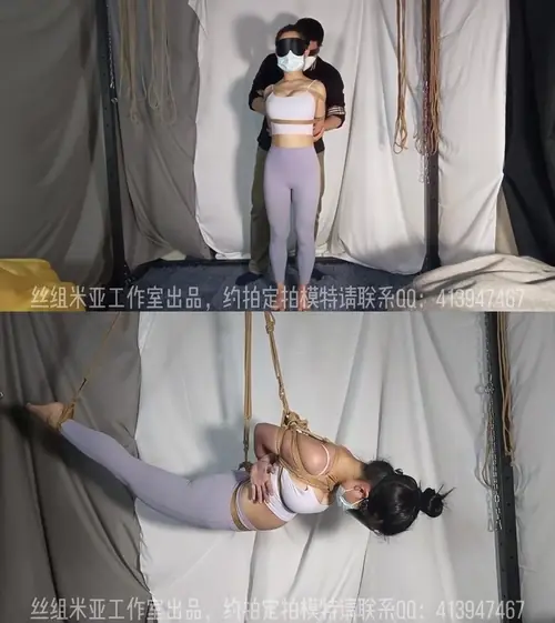 网友原创-瑜伽老师佳佳的吊缚初体验