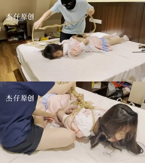 杰仔-新人露西试镜 绑架剧情 首次露脸模特