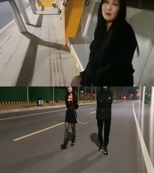 一绳所爱-看见公交站美女随地丢垃圾，果断绑起来