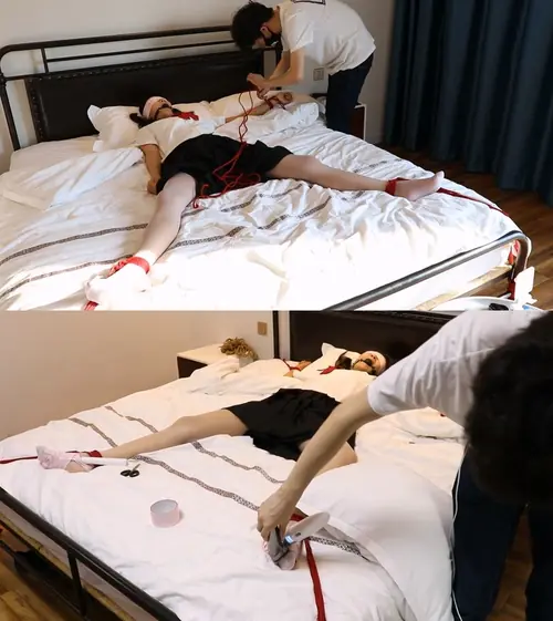 咕咕精-超绝望！学霸の大字捆绑痒刑地狱！360度无死角挠痒！