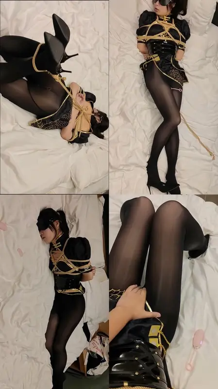 网友原创-宁红叶cos股绳紧缚调教折磨